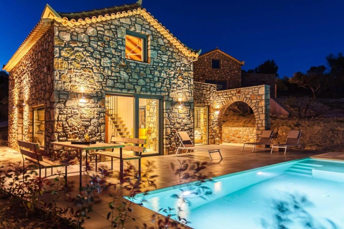 Gerakada Exclusive-Seaview Villa With Private Pool Koróni エクステリア 写真