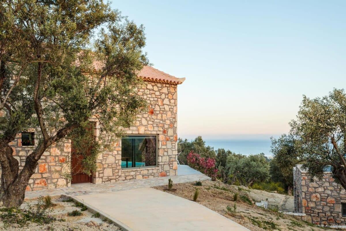 Gerakada Exclusive-Seaview Villa With Private Pool Koróni エクステリア 写真