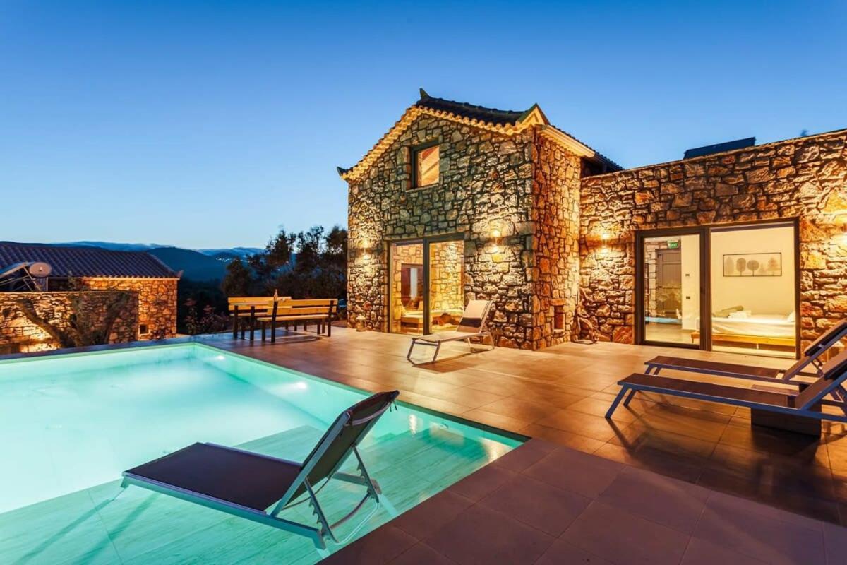 Gerakada Exclusive-Seaview Villa With Private Pool Koróni エクステリア 写真