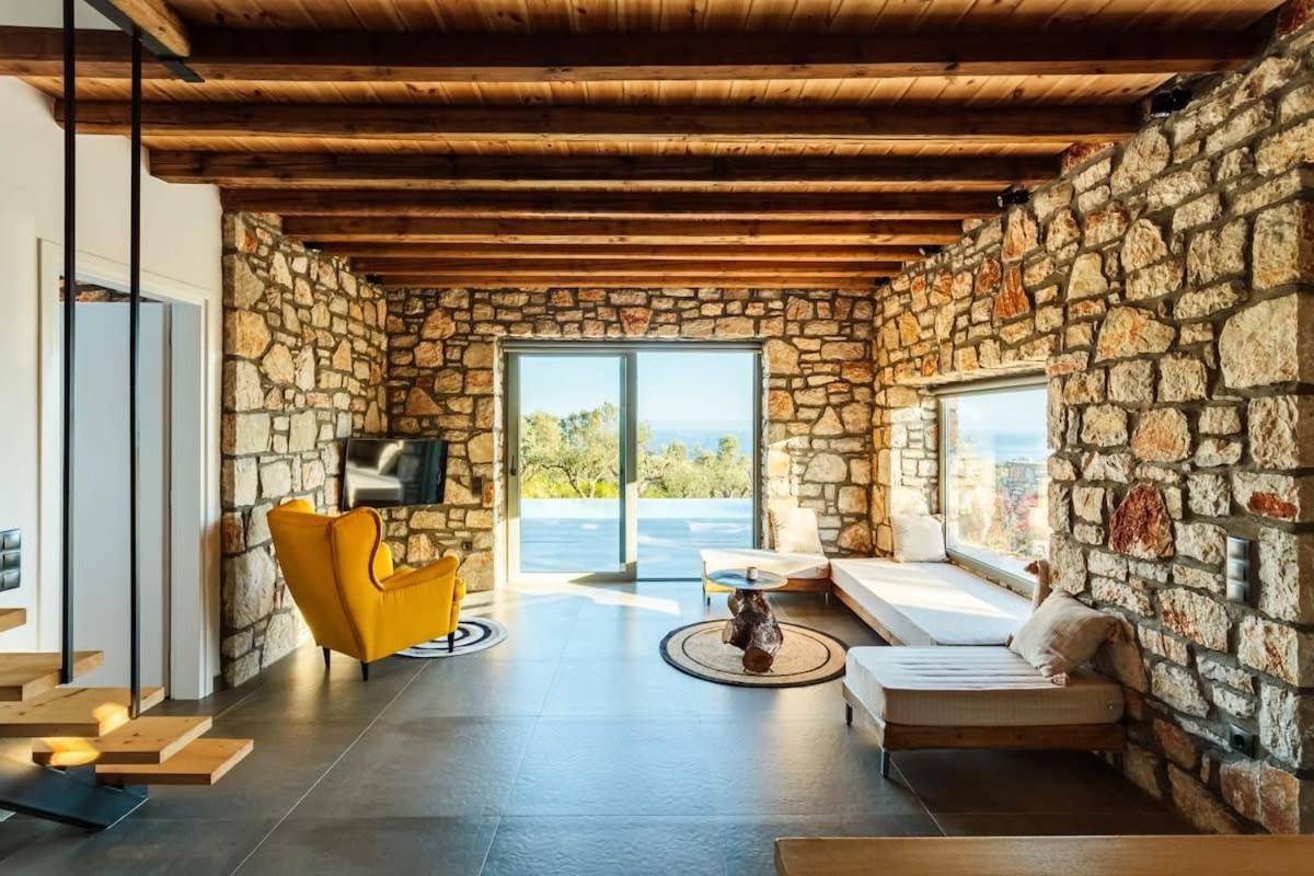 Gerakada Exclusive-Seaview Villa With Private Pool Koróni エクステリア 写真