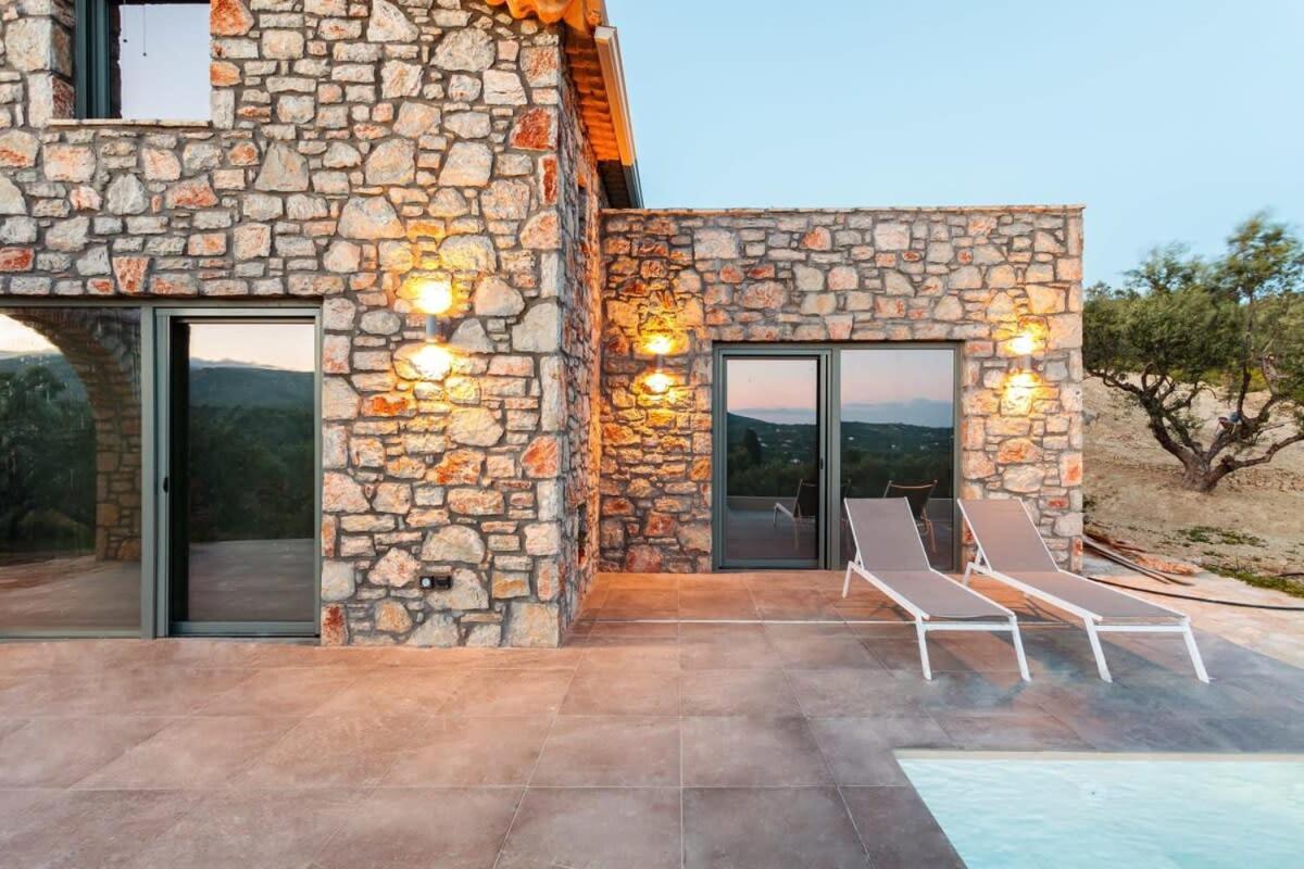 Gerakada Exclusive-Seaview Villa With Private Pool Koróni エクステリア 写真