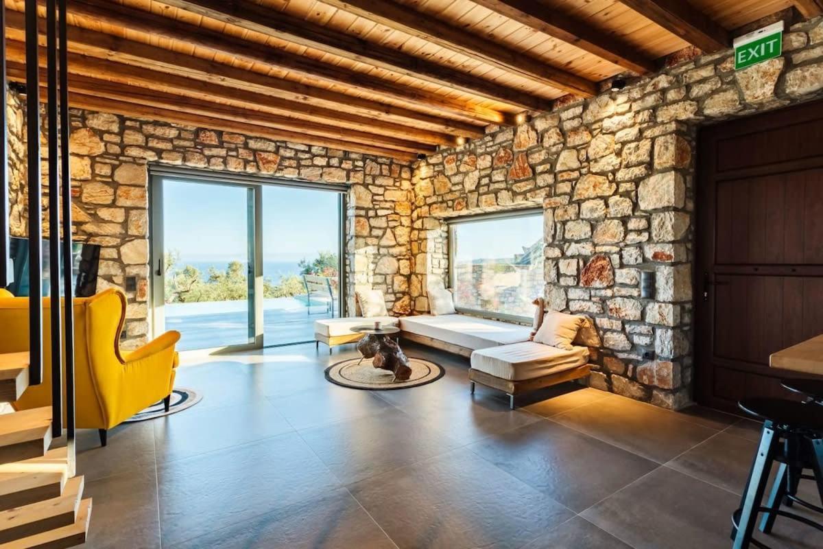 Gerakada Exclusive-Seaview Villa With Private Pool Koróni エクステリア 写真