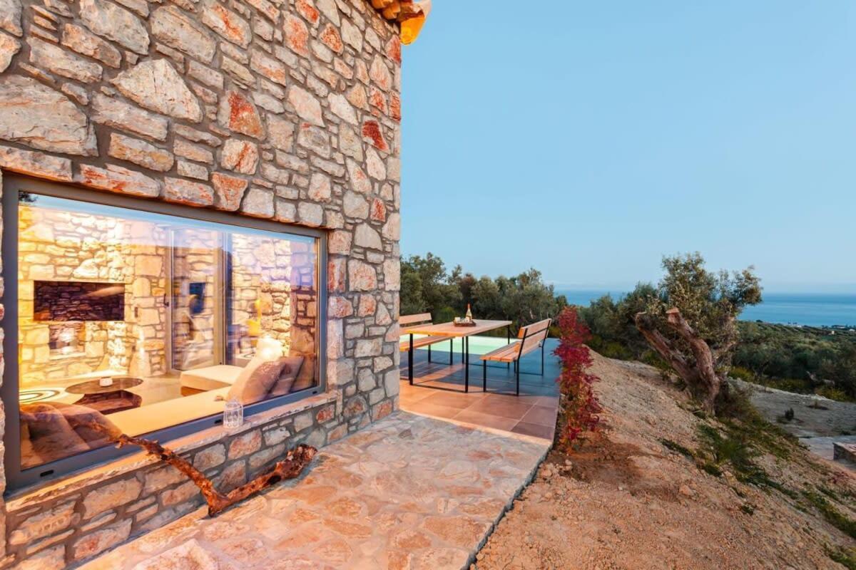 Gerakada Exclusive-Seaview Villa With Private Pool Koróni エクステリア 写真